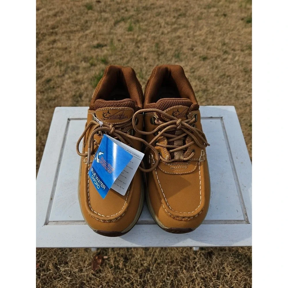 NEW - World Wide Sportsman Blue Waterboat Shoes Size Mens 8m